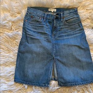 Madewell denim skirt